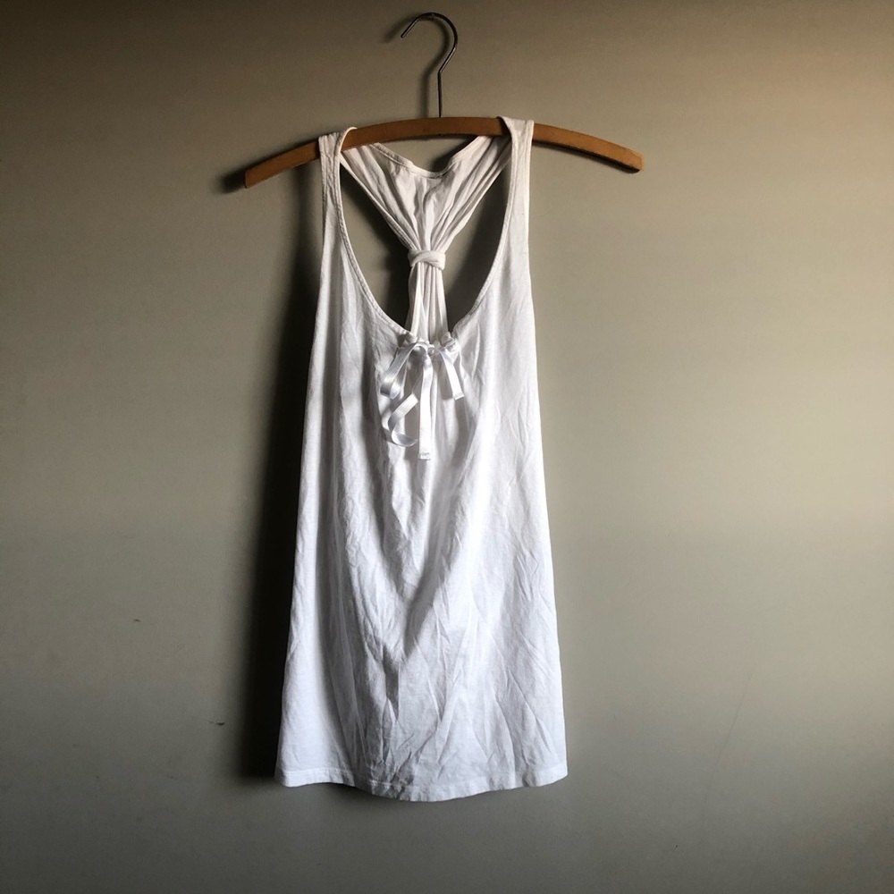 WESC Tank with RibbonPleats & Fancy Accents sz S